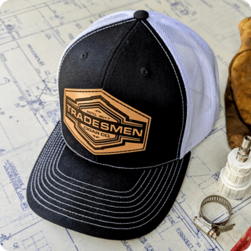 Tradesmen Leather Patch Trucker Hat