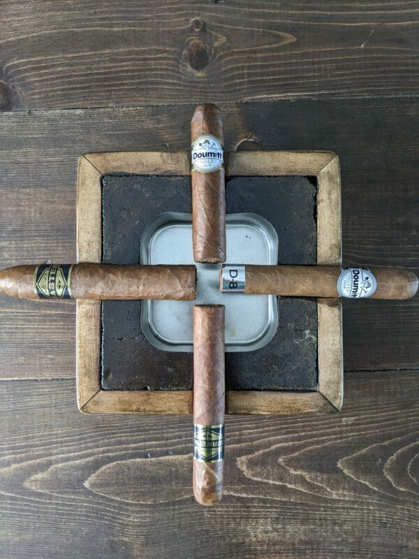 Handmade Tradesmen Cigar Wood and Concrete Ashtray - Image 2