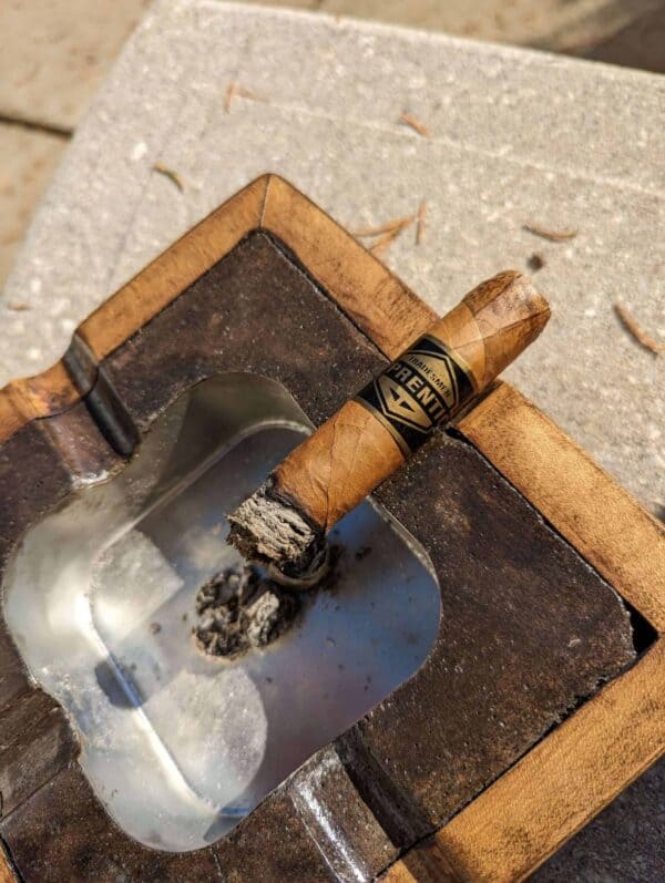 Handmade Tradesmen Cigar Wood and Concrete Ashtray - Image 8