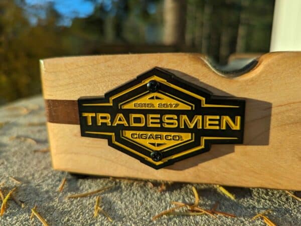 Handmade Tradesmen Cigar Wood and Concrete Ashtray - Image 6